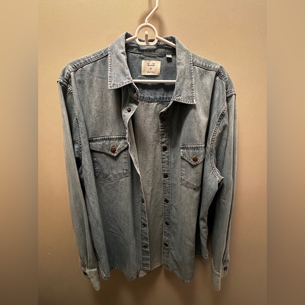 Billy Reid Shoals Denim Shirt - XL